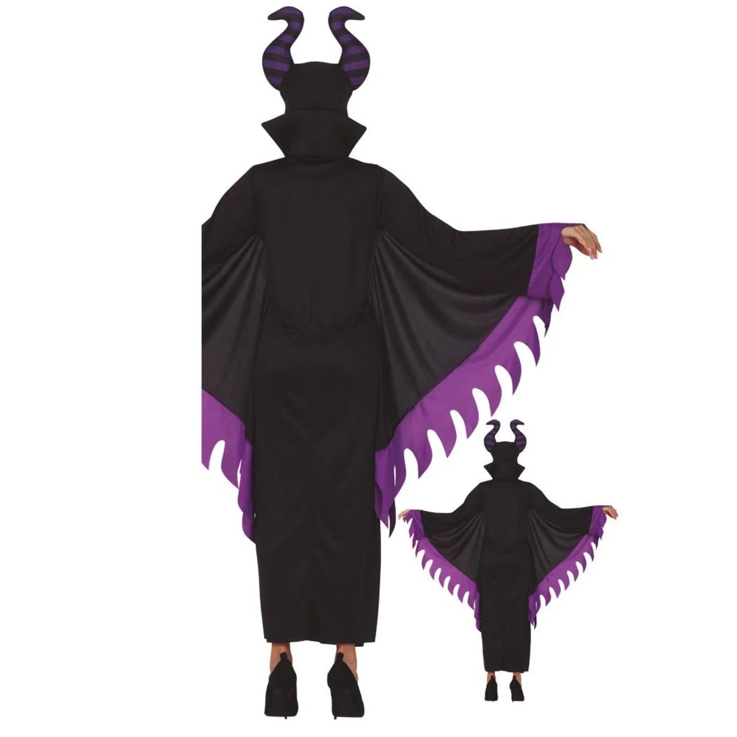 Mujer con disfraz de Evil Fairy adulto para Carnaval y fiestas temáticas