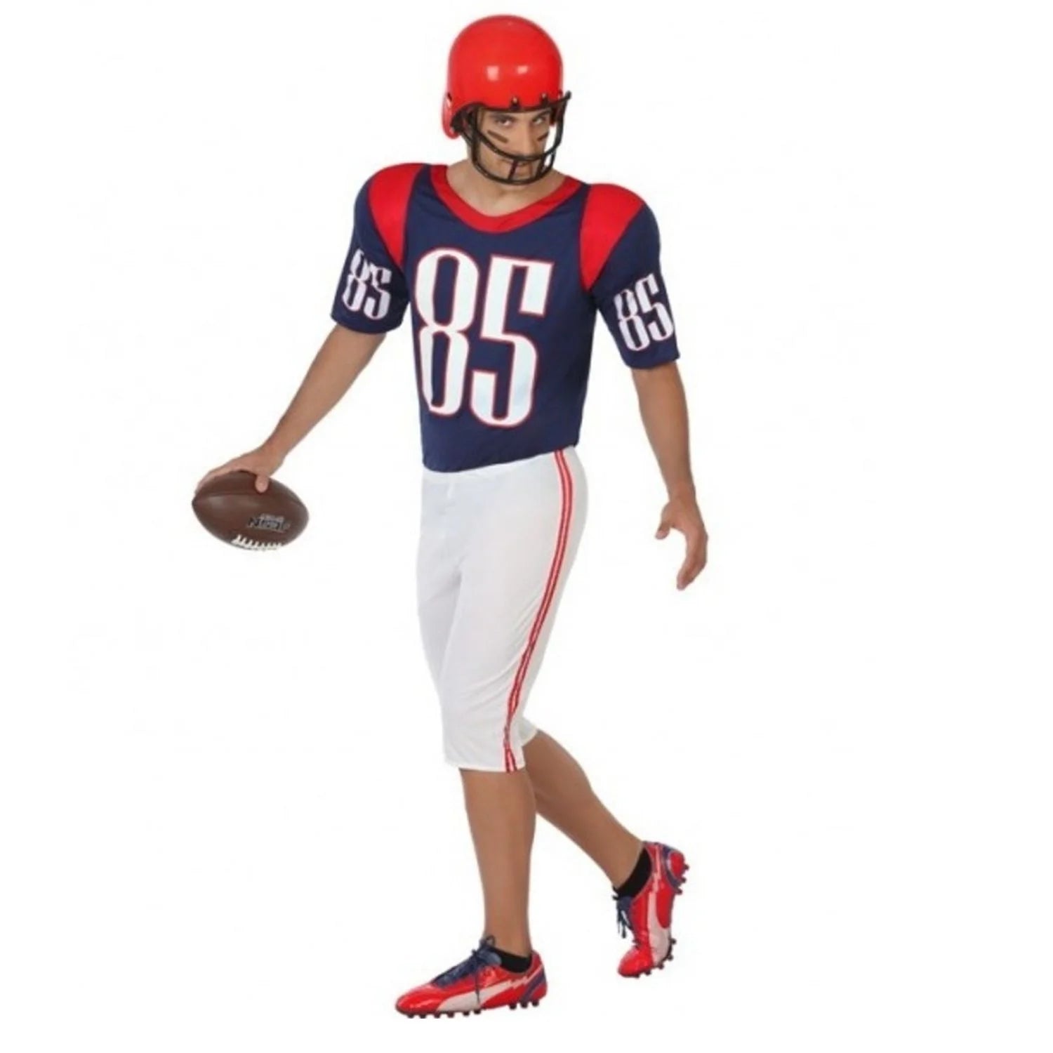 Disfraz jugador rugby adulto con pantalón y camiseta