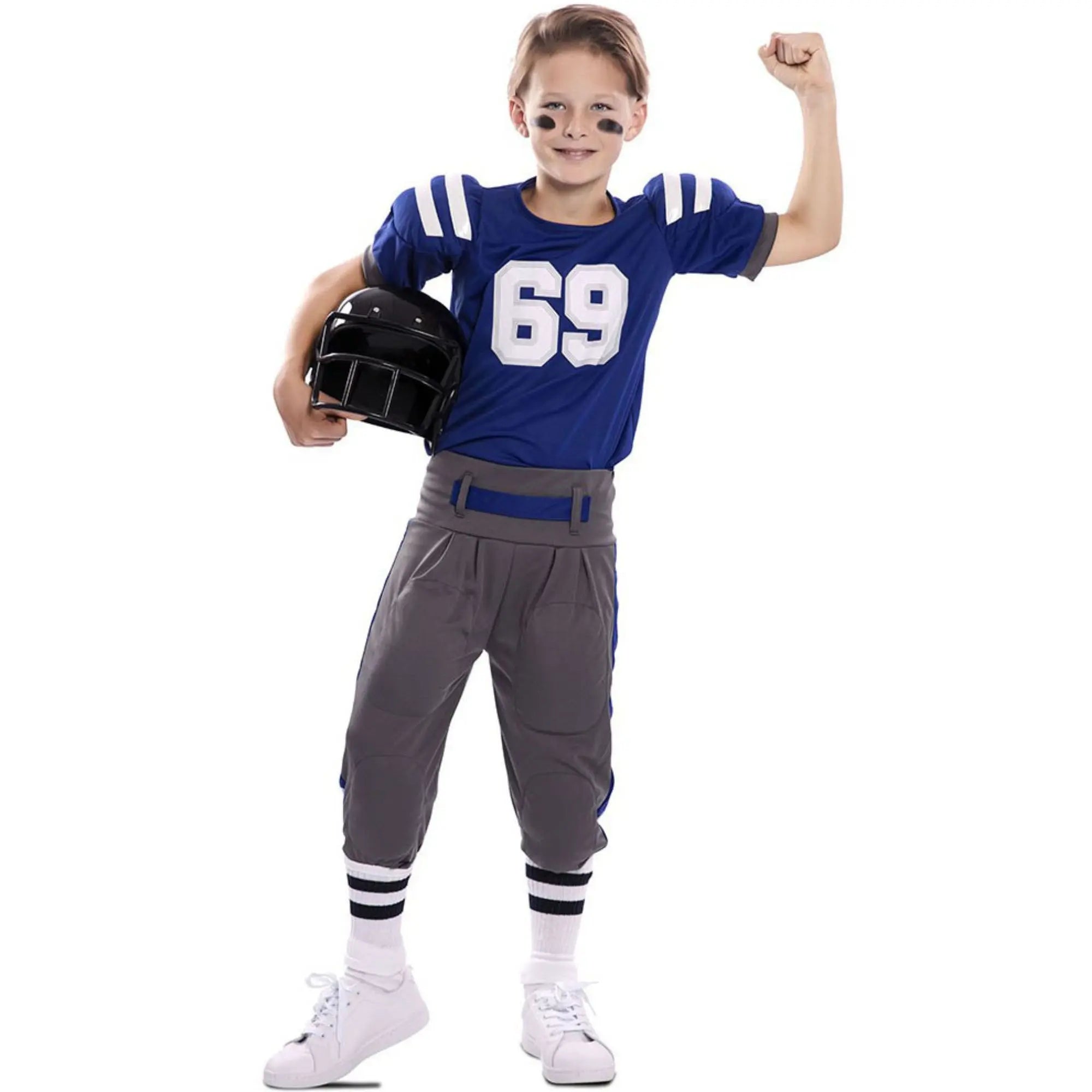 Disfraz de jugador de fútbol americano para niño con camiseta y pantalón deportivo