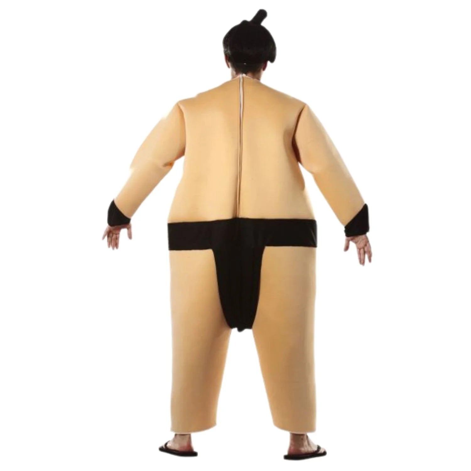 Persona con disfraz sumo adulto para fiesta temática divertida