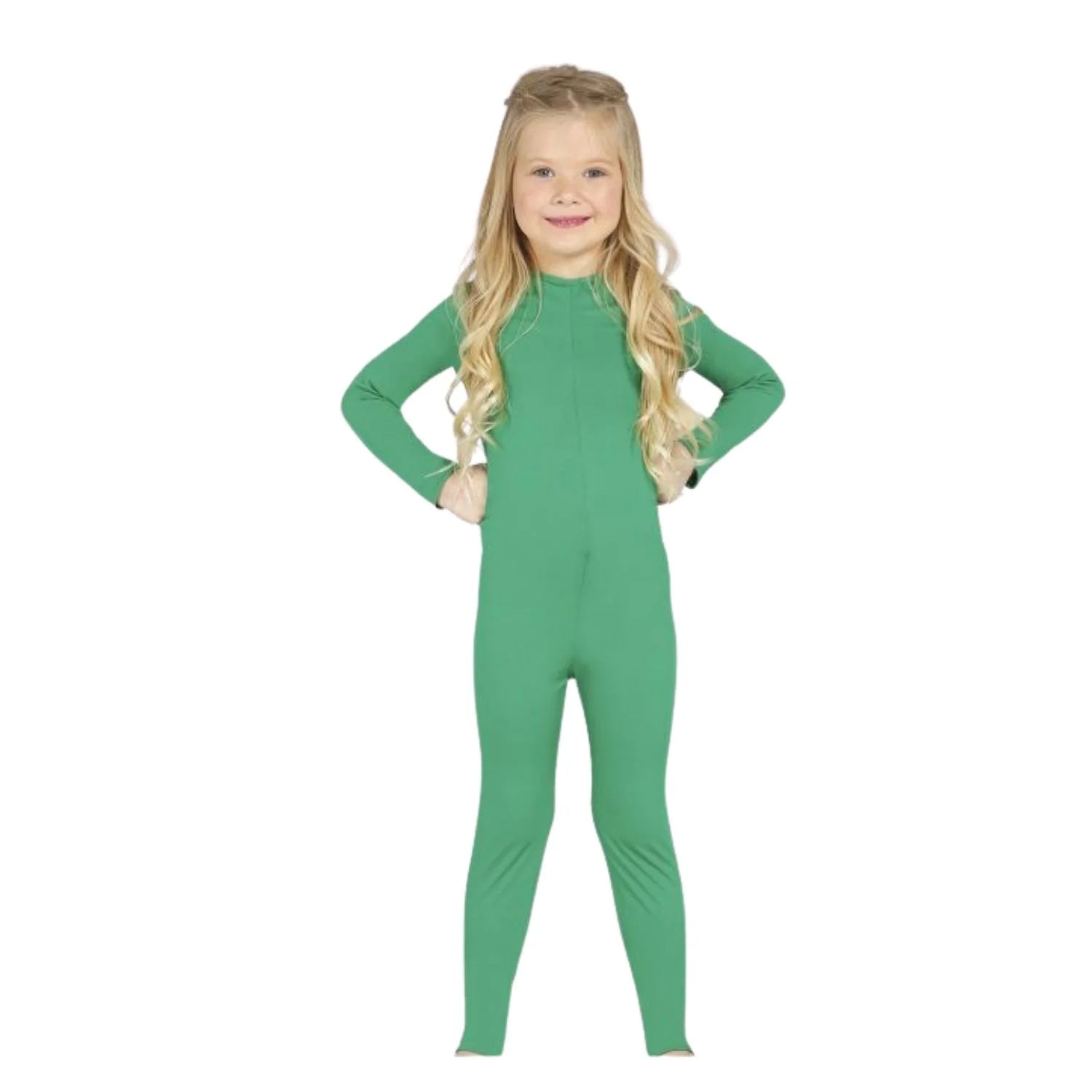 Disfraz de maillot verde para infantil cómodo para festivales y Carnaval