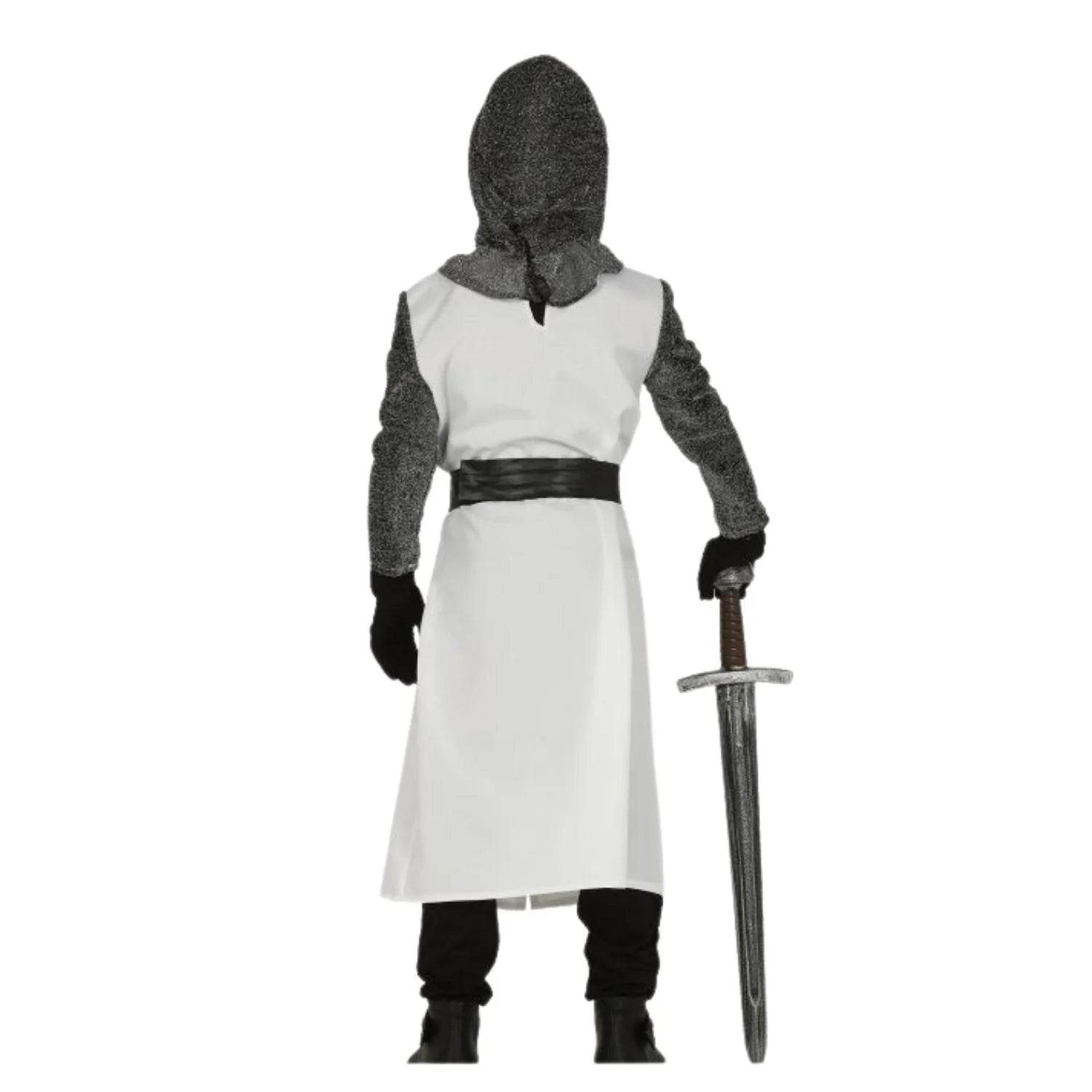 Disfraz medieval infantil de cruzado blanco para Carnaval y fiestas