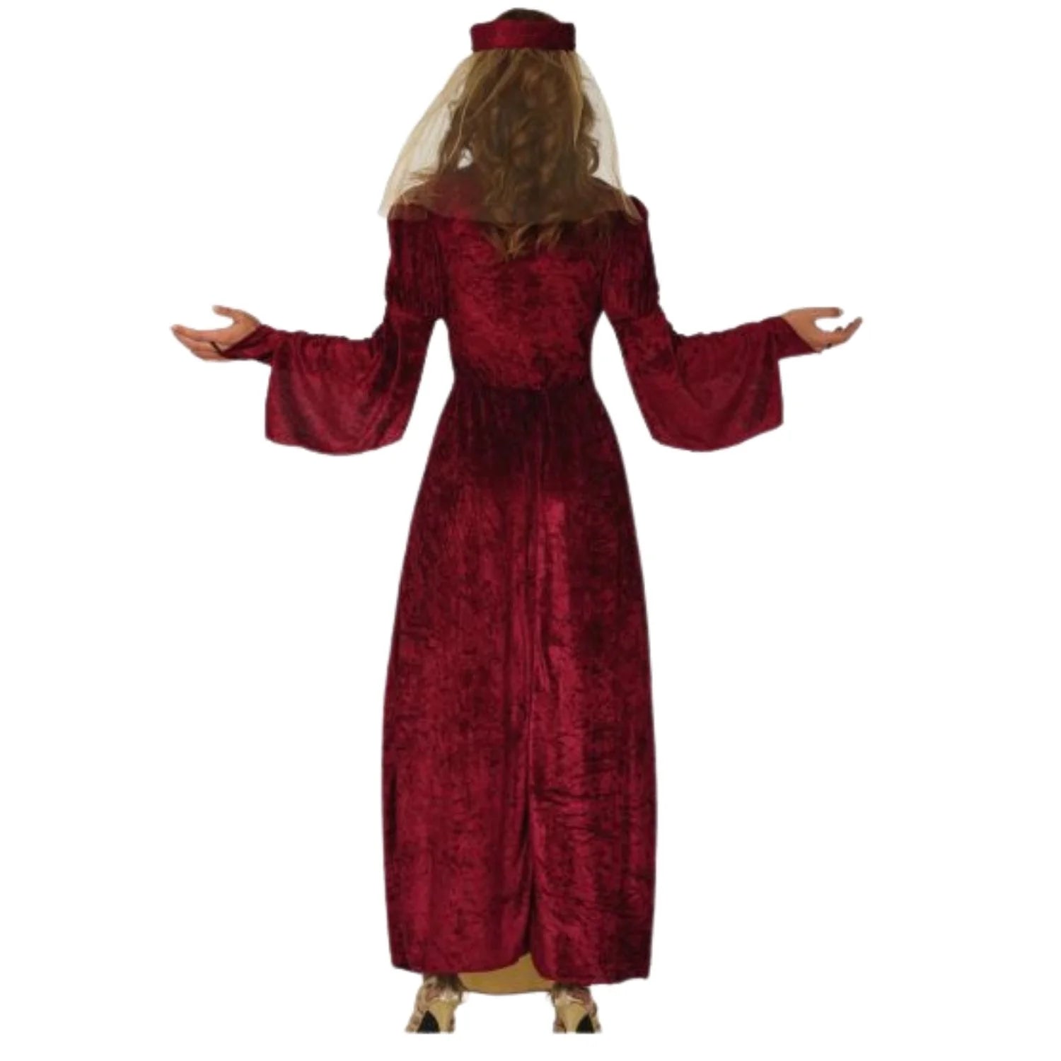 Mujer con disfraz medieval elegante para Carnaval