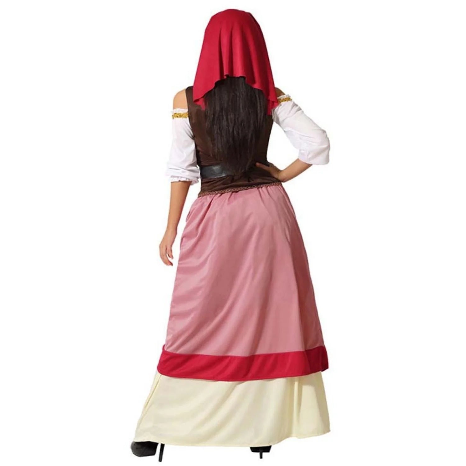 Disfraz medieval mujer rojo para Carnaval y fiestas temáticas