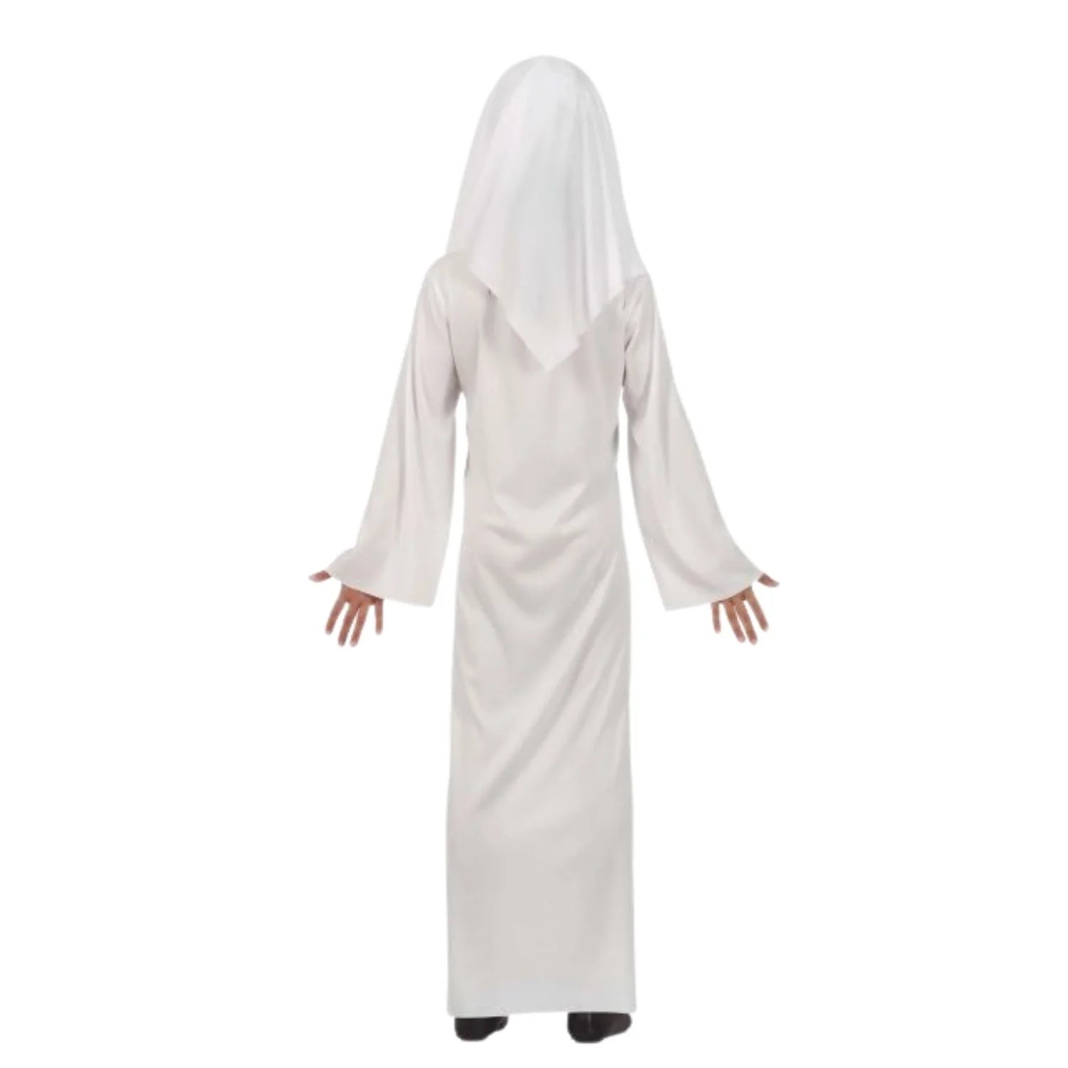 Niña con disfraz monja satánica infantil para Halloween