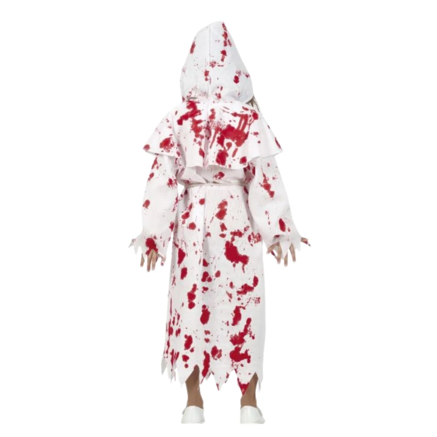niña con disfraz monja ensangrentada infantil Halloween