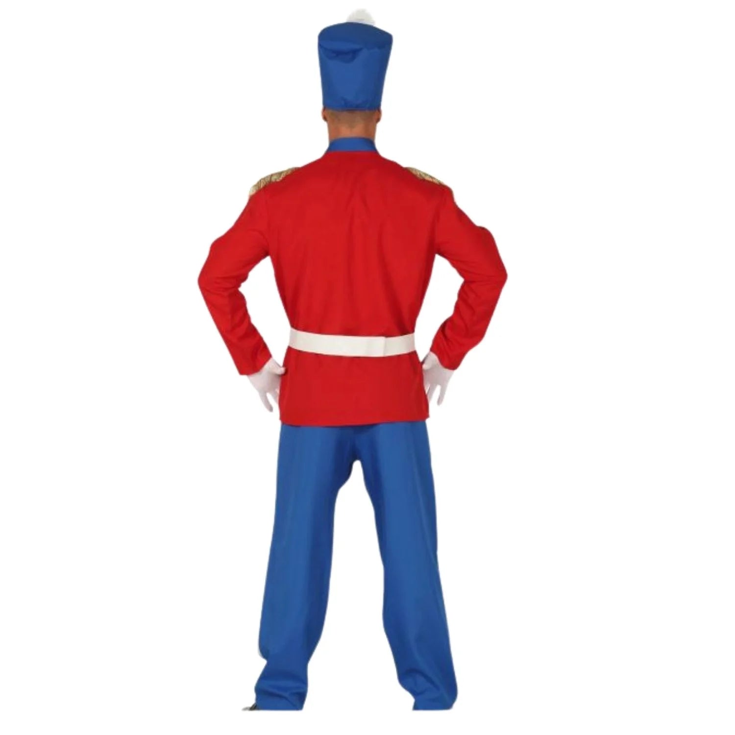 Adulto con disfraz soldadito para Carnaval y Navidad