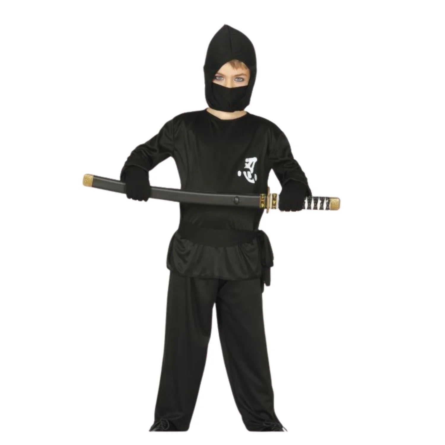 Disfraz de ninja oriental infantil con capucha y máscara