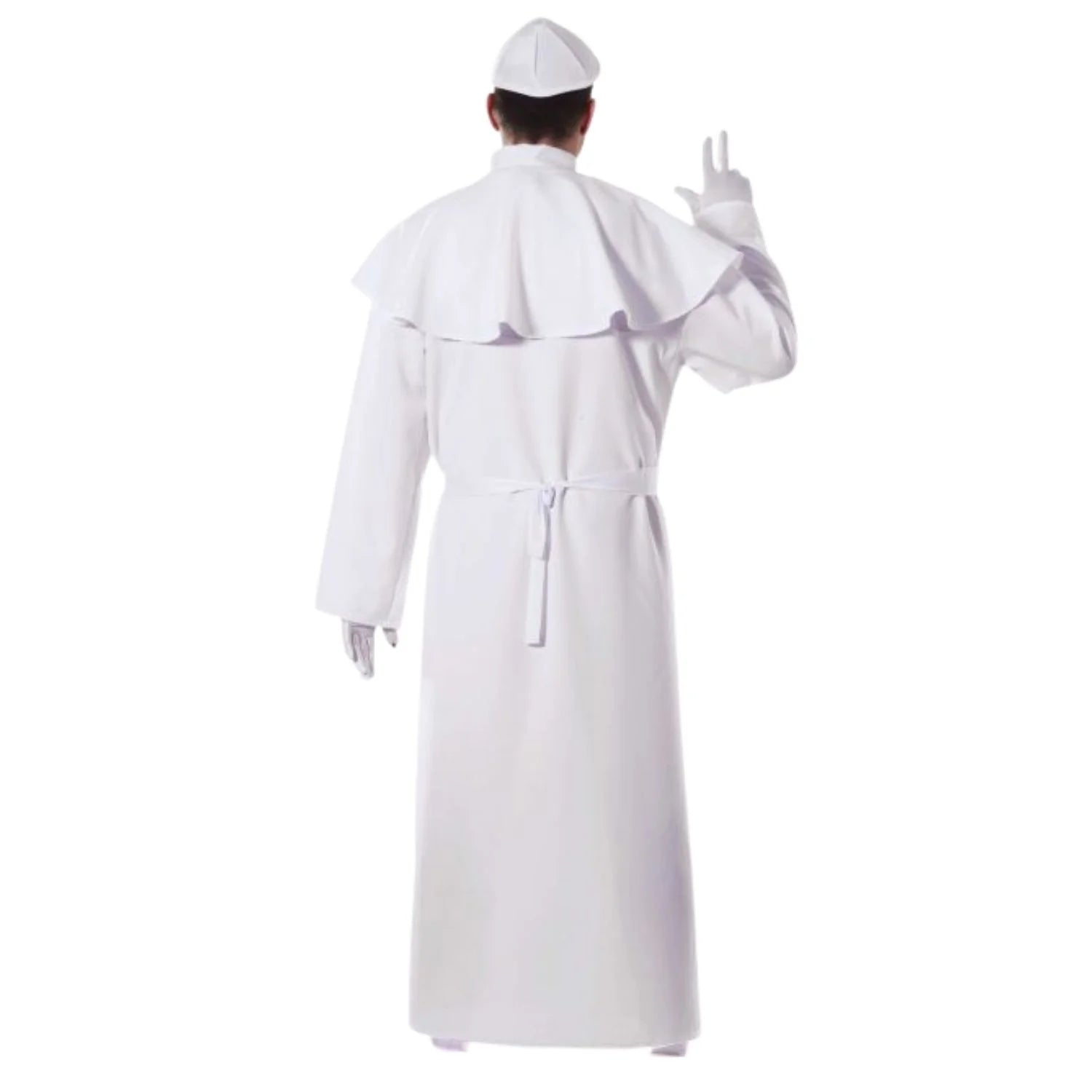 Hombre con disfraz de Papa adulto completo para fiesta temática