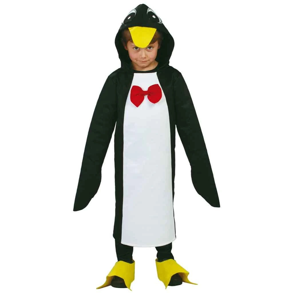 Disfraz de pingüino para niños con capucha y pies
