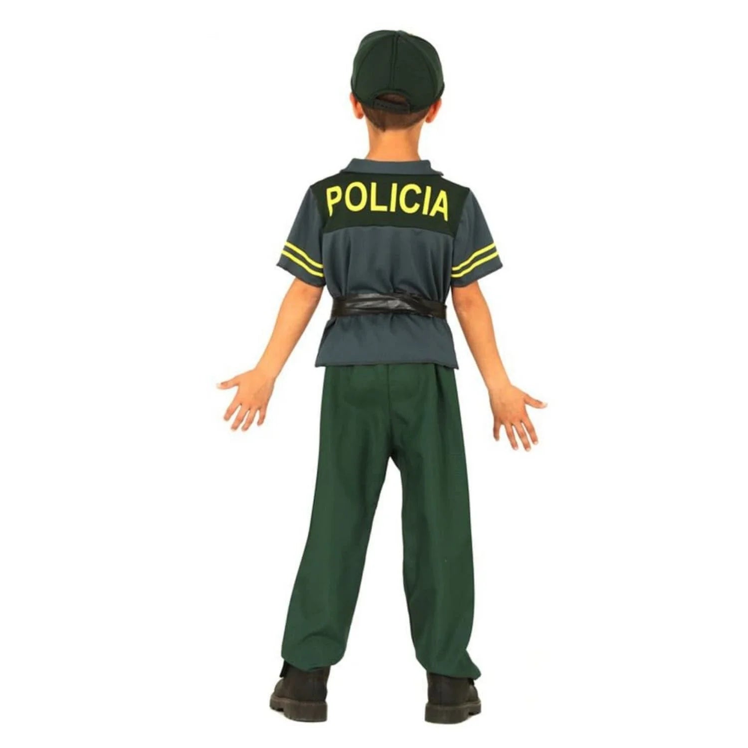 Niño con disfraz de policía infantil para Carnaval