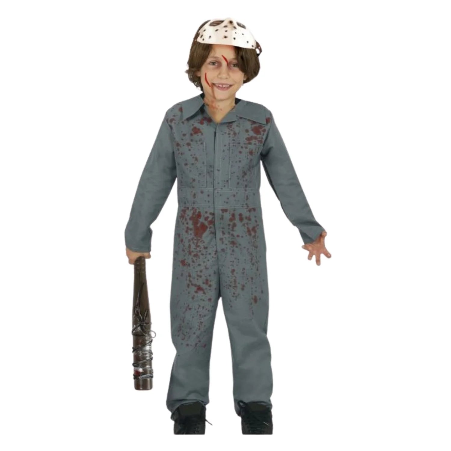 Disfraz Psycho infantil con máscara y mono completo Halloween