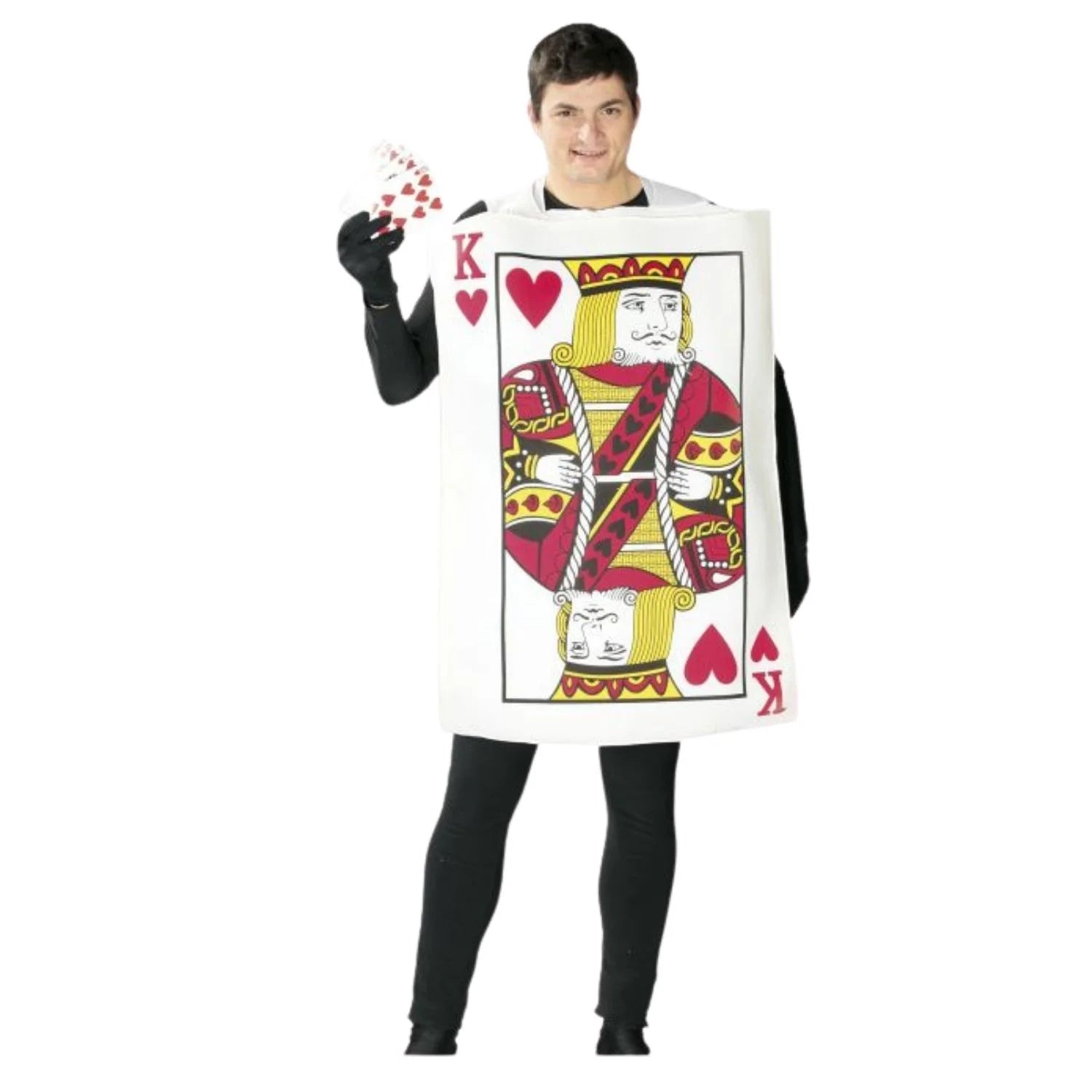 Disfraz rey de corazones adulto con traje elegante