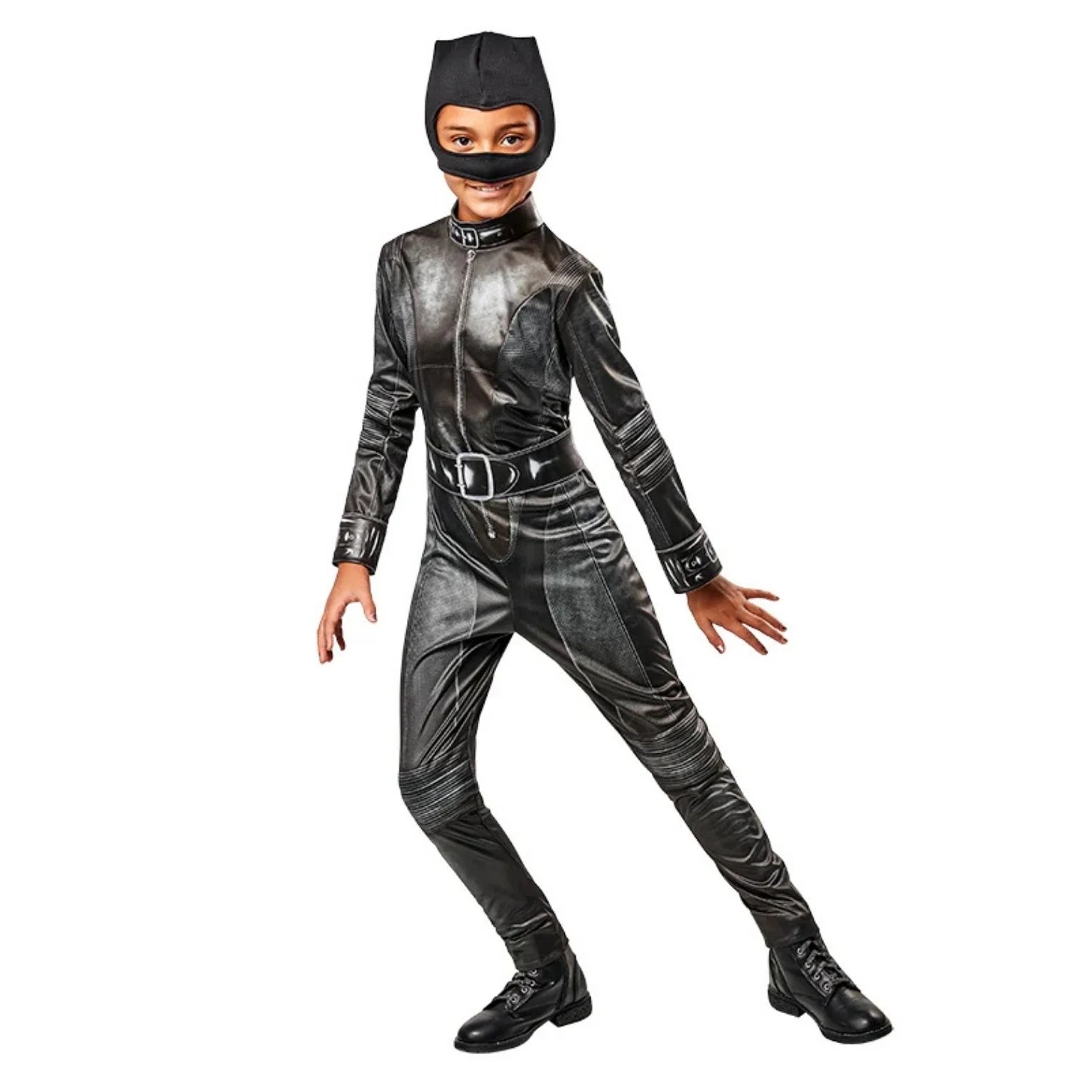 Disfraz Selina Kyle mujer con traje completo, cinturón y máscara