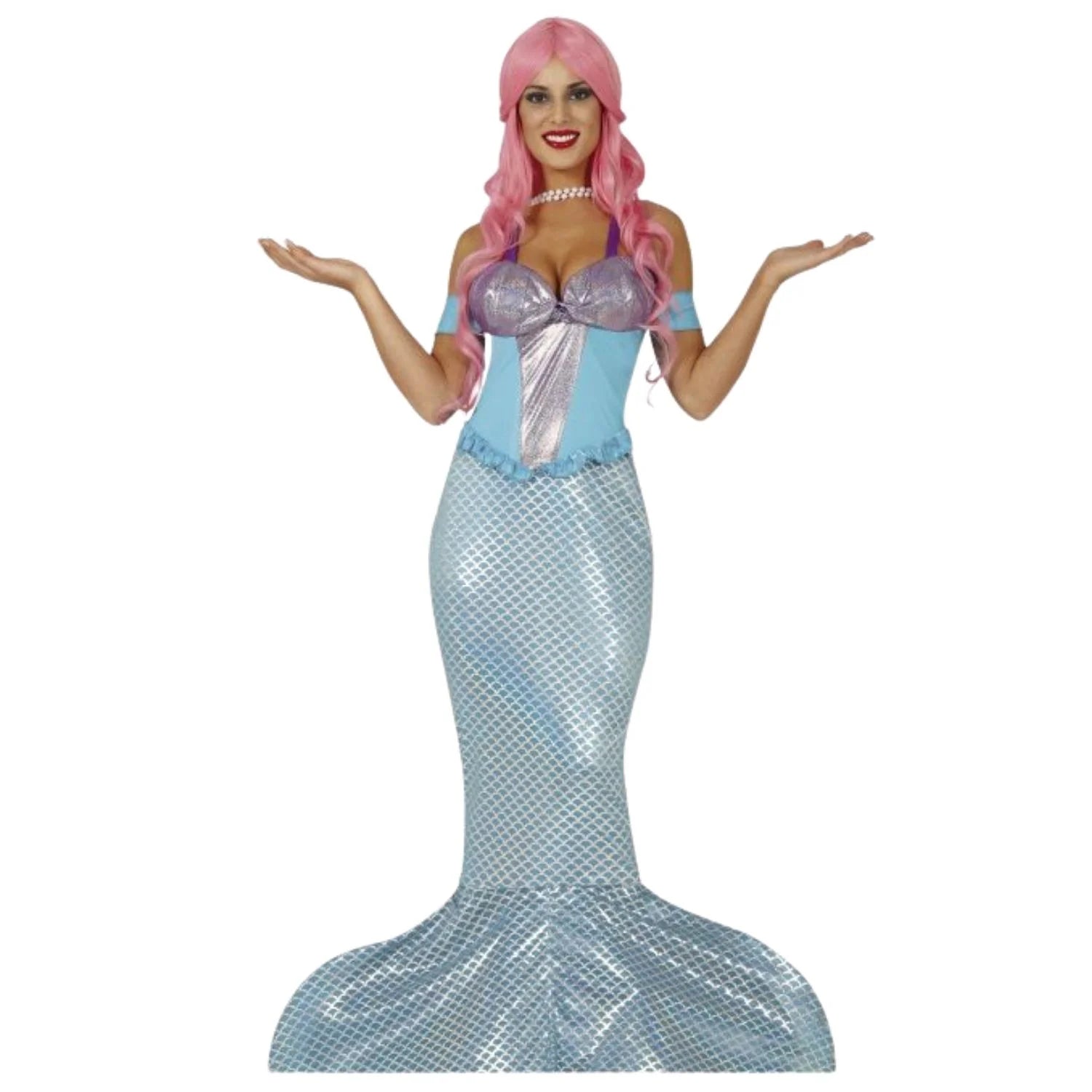 Disfraz sirenita adulto con vestido para Carnaval