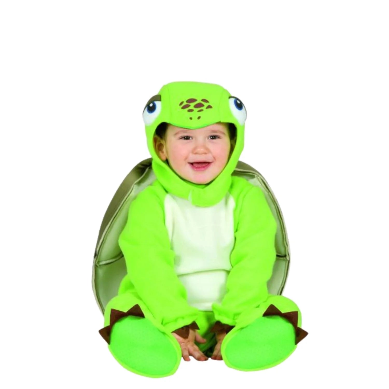 Disfraz Tortuga bebe con caparazón y capucha