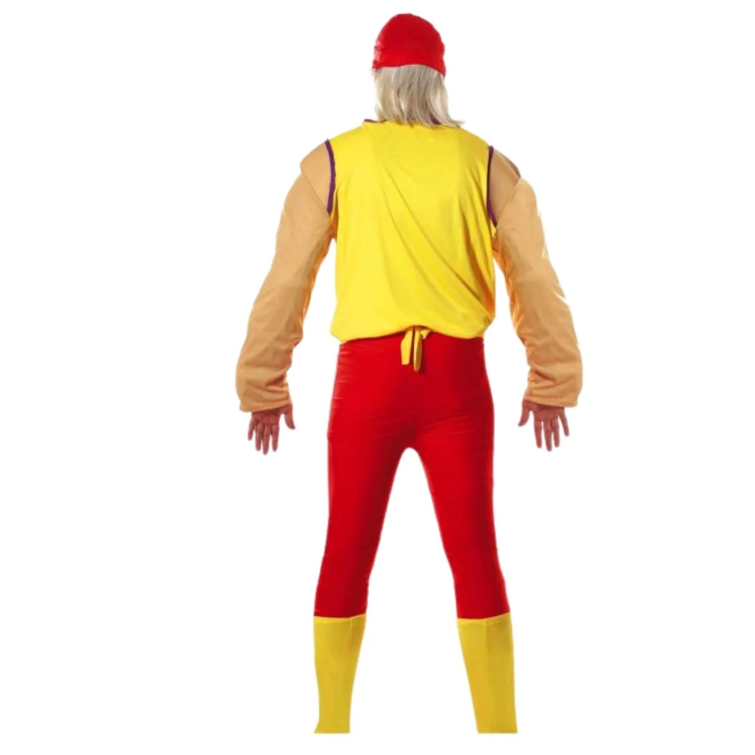 Hombre con disfraz de luchador wrestling para fiestas temáticas