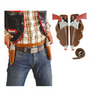 Doble cartuchera con pistolas western accesorio vaquero para completar look del lejano oeste en fiestas