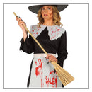 Escoba de madera de 100 cm accesorio para disfraz de bruja Halloween
