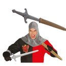 espada medieval 58 cm con funda accesorio para disfraz de caballero medieval