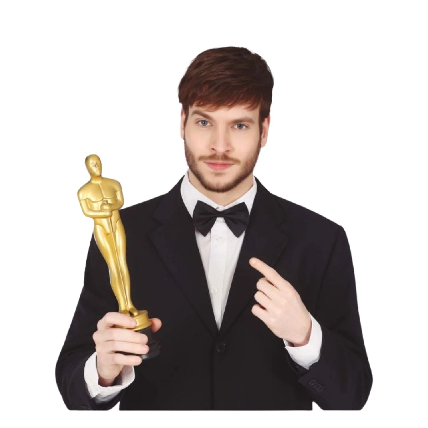 estatuilla tipo oscar dorada de 32 cm para premios fiestas y eventos
