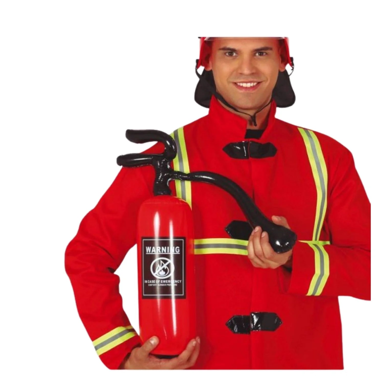 Extintor hinchable 50 cm accesorio bombero para completar look de emergencias en fiestas temáticas