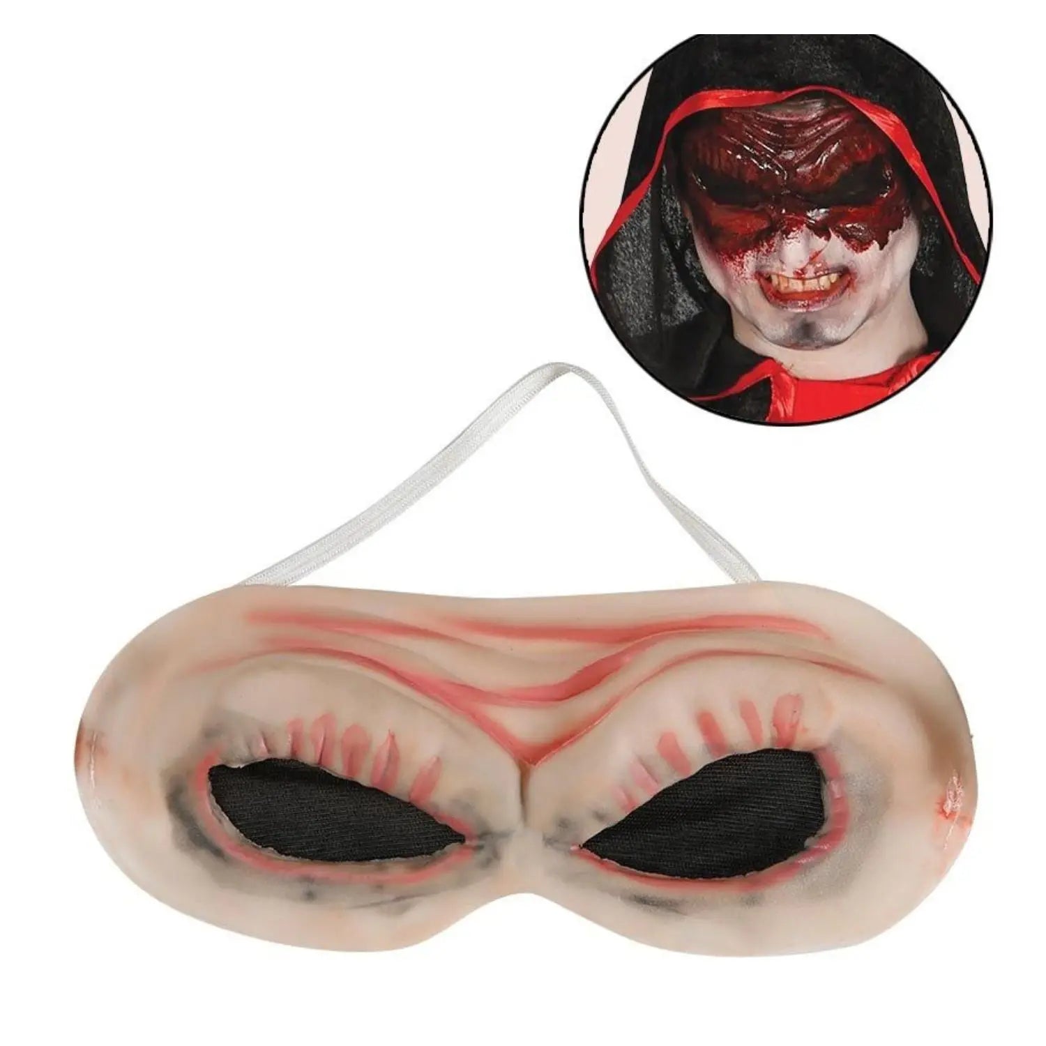 FX Postizo Mal de Ojo con efecto de deformación ocular para maquillaje de terror y Halloween