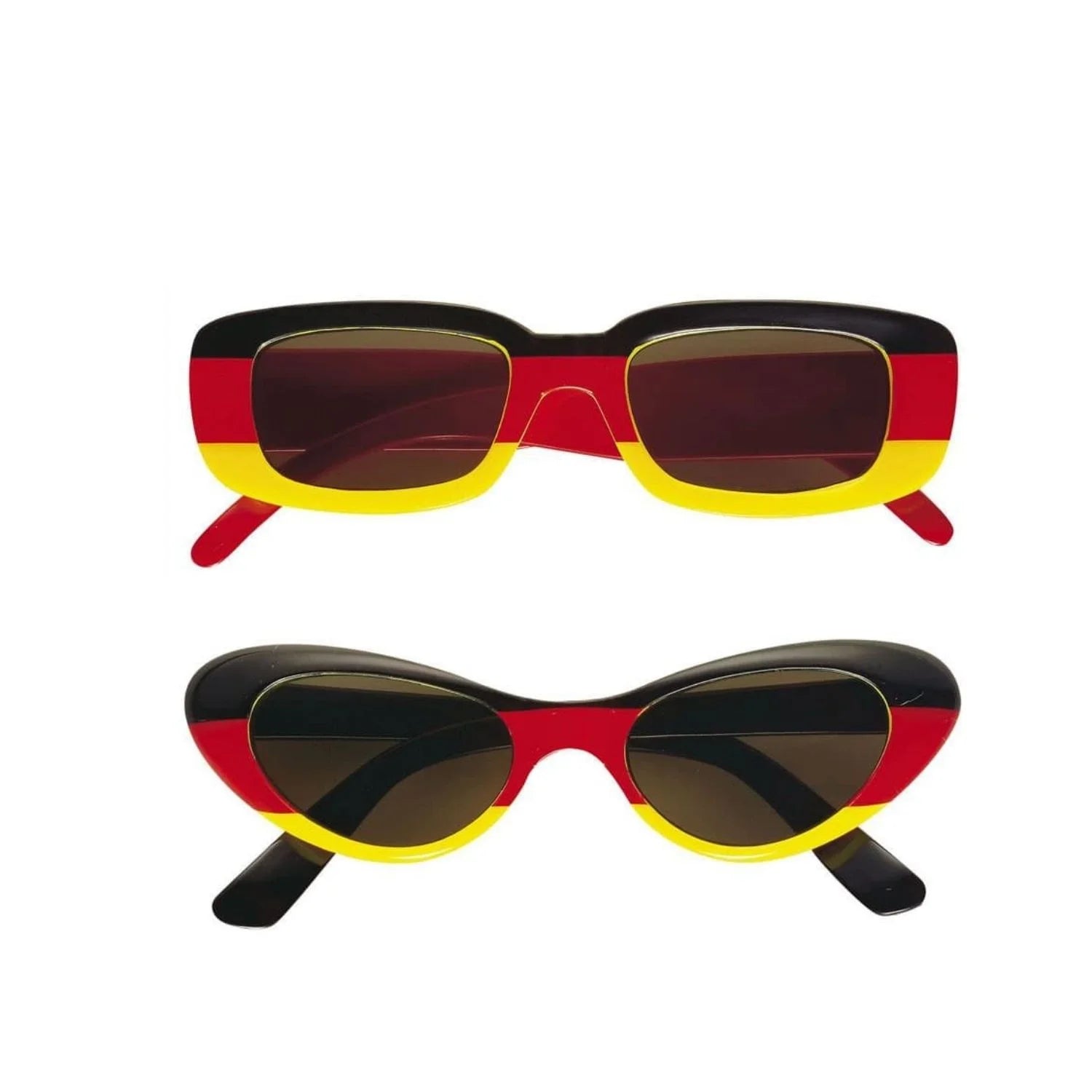 Gafas Alemania con diseño de bandera alemana en modelos cuadrado y ovalado para eventos deportivos