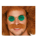 gafas hippie redondas color verde complemento para look años 60 estilo retro