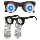 Gafas Shock negras con ojos saltones extensibles y muelles