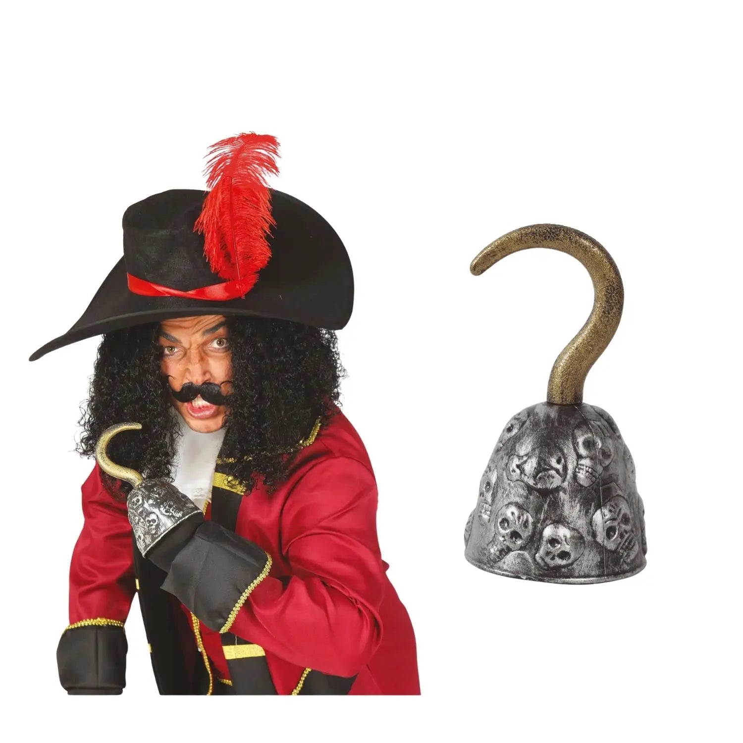 Garfio de capitán pirata accesorio para disfraz