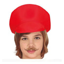 Gorra de fontanero roja infantil complemento para disfraz de videojuego