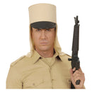 gorro legionario beige complemento para look militar o de desierto con visera y protección trasera