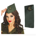 Gorro militar para adulto complemento de soldado para fiestas