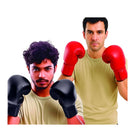 guantes de boxeo rojos y negros complemento para look deportivo o luchador