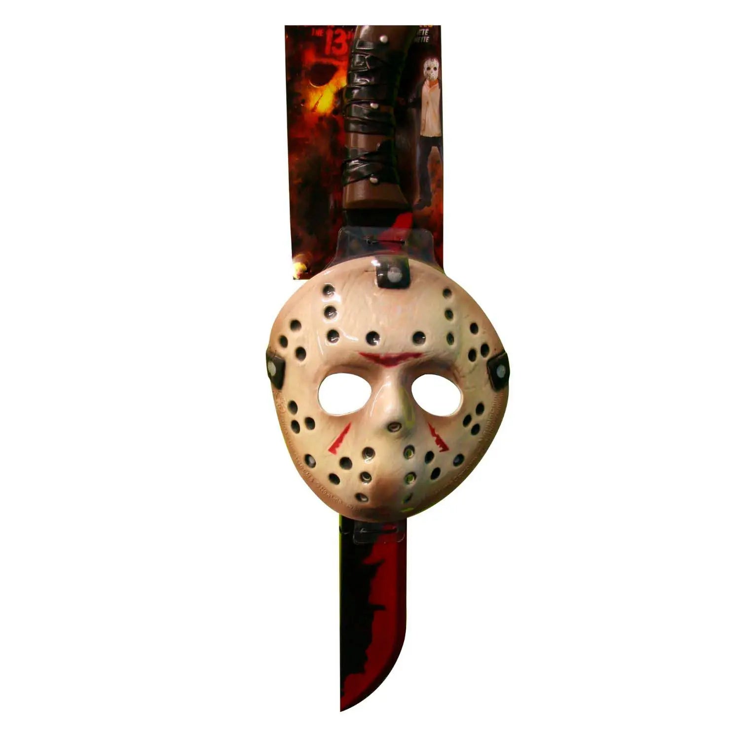 Kit de Jason con máscara y machete para completar disfraces de Halloween