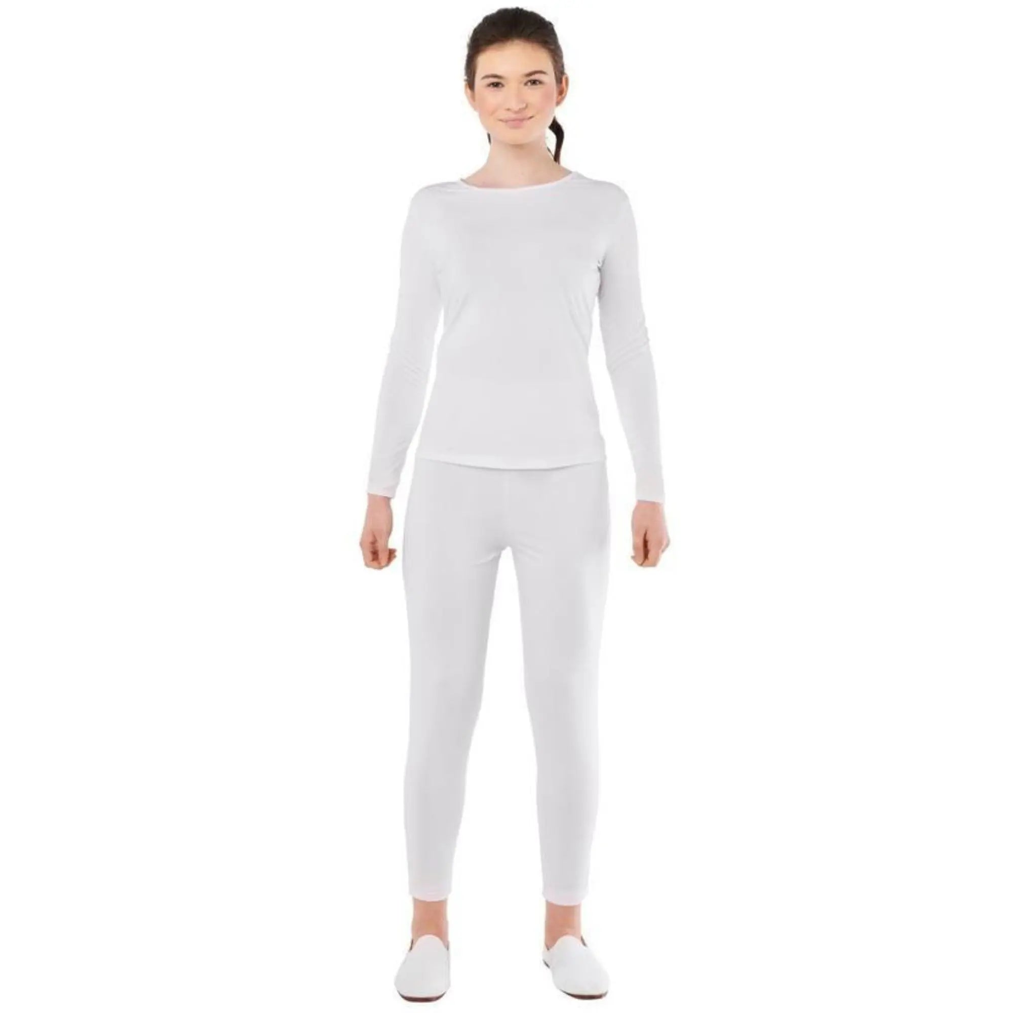Maillot blanco de mujer con camiseta y pantalón de spandex para Carnaval y actuaciones