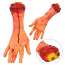 Mano amputada a tamaño real con efecto ensangrentado para decoración de Halloween