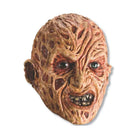 Máscara Freddy Krueger de vinilo con efecto de piel quemada
