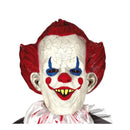 máscara de payaso asesino de látex para disfraz de terror en halloween