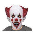 máscara de payaso siniestro de látex para disfraz de terror en halloween
