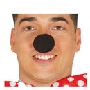 Nariz espuma negro accesorio circo para completar look de temática payaso en fiestas