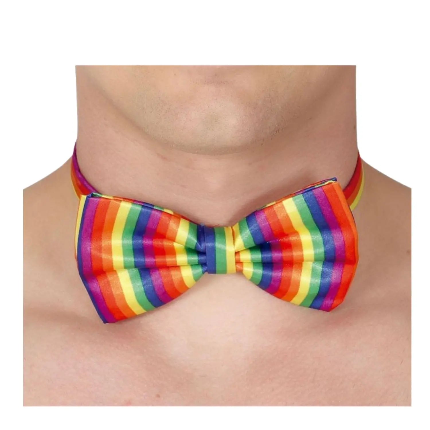 pajarita multicolor complemento para look divertido o fiesta temática