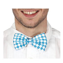 pajarita oktoberfest azul complemento para look bávaro o fiesta alemana