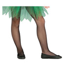 Pantys rejilla negros infantil para disfraz de Carnaval