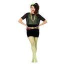 pantys verde neón complemento para look festival rave moderno