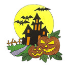 Pegatina ventana casa encantada 36 cm accesorio Halloween para decoración terror en cristales
