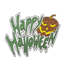 Pegatina ventana Happy Halloween con calabaza 36 cm accesorio decoración terror para fiestas temáticas