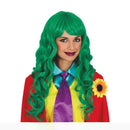 Peluca de payasa malvada para disfraz Halloween mujer