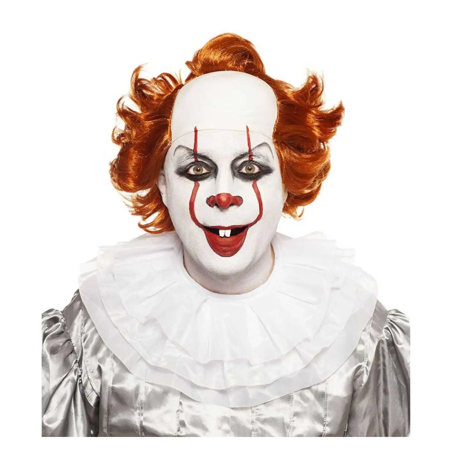 Peluca de payaso diabólico roja de gran volumen para disfraces de Halloween